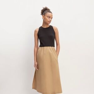 Everlane The Supima® High-Neck Riviera Dress Brown Base - Size S